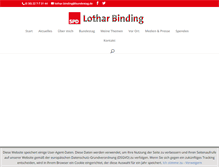 Tablet Screenshot of lothar-binding.de